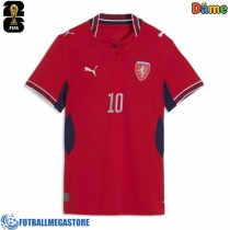Fotballdrakt Dame Tsjekkia Patrik Schick #10 Hjemmedrakt VM 2026 Kortermet